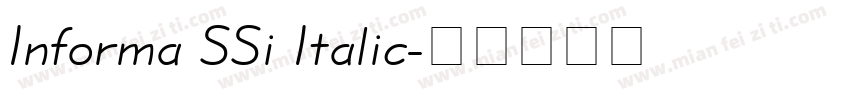 Informa SSi Italic字体转换